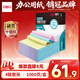 得力（deli）【缺頁(yè)十倍賠】珊瑚海四聯(lián)整張可撕邊針式電腦打印紙 彩色(白紅藍黃)送貨單 1000頁(yè)/箱241-4CS