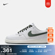 耐克女子透氣平底運動(dòng)鞋冬季板鞋NIKE COURT VISION LOW FV9952 101白/綠古色 38