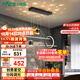 雷士（NVC）餐廳吊燈LED現代簡(jiǎn)約北歐輕奢黑金餐桌帶筒燈長(cháng)條WHDD40D/G-01