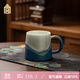 故宮文化 印象·千里江山馬克杯 杯子水杯陶瓷杯咖啡杯300ml伴手禮禮盒裝 故宮博物院文創(chuàng  )禮品