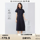 佐丹奴襯衫連衣裙女夏季純棉通勤風口袋連袖薄款裙子13465324