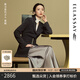 歌力思（ELLASSAY）【童瑤同款】25春季新款三醋酯珍珠扣修身利落西裝女EWE361T00500 暗夜灰 XS
