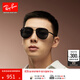 雷朋（RayBan）墨鏡新款飛行員款太陽(yáng)鏡男女款戶(hù)外眼鏡0RB3712D禮物 002/87 黑色鏡框深灰色鏡片 62