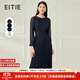 愛特愛（EITIE）氣質高級感網紗垂墜長裙連衣裙秋季新款優(yōu)雅A字裙6007771L 深藍31 XL 170