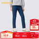 巴拉巴拉童裝女童牛仔褲2025春裝兒童小腳褲子中大童時(shí)尚繡花休閑長(cháng)褲潮流 牛仔深藍88301 170