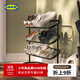 宜家（IKEA）ALGANAS艾佳奈斯鞋架簡易門口家用多層室內(nèi)鞋架子 鞋架黑色
