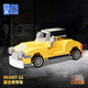 哲高積木拼裝回力小汽車(chē)玩具跑車(chē)賽車(chē)超跑兒童男孩生日節日禮物 復古老爺車(chē)-100顆粒