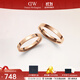 丹尼爾惠靈頓（DanielWellington）dw戒指女 經(jīng)典玫瑰金色情侶對戒 生日禮物送女友送男友 經(jīng)典玫瑰金+水晶，聯(lián)系客服備注