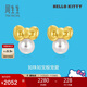 周生生珍珠黃金耳釘一對HelloKitty三麗鷗足金蝴蝶結耳飾92634E定價(jià)