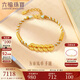 六福珠寶 福滿(mǎn)傳家足金五帝錢(qián)黃金手鏈算盤(pán)珠手繩 計價(jià) 約6.48克