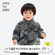 jnby by JNBY[江南布衣嬰童]冬針織外套羊羔毛舒適保暖男女童嬰兒YNBA10870 066灰色系多彩混雜色 80 cm