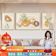 佐羅曼客廳裝飾畫(huà)沙發(fā)背景墻掛畫(huà)2025最新款現代簡(jiǎn)約高級感三聯(lián)畫(huà)掛墻壁 柿柿如意 中套【左右60*80+中110*80】晶瓷