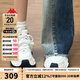 KAPPA卡帕女鞋厚底老爹鞋子女2025秋季新款網(wǎng)面透氣小白鞋休閑運動(dòng)鞋女 經(jīng)典白/海昌藍 38