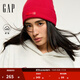 GAP女裝2025秋季新款撞色Logo寬松抓絨套頭連帽衫衛(wèi)衣上衣792499 淺灰白 M (165/88A) 亞洲尺碼