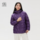 KOLON SPORT可隆羽絨衣女士SOTSOT中長(cháng)款連帽羽絨服鵝絨夾克