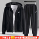 耐克（NIKE）男裝運動(dòng)套裝25秋新款休閑寬松簡(jiǎn)約連帽夾克外套收口長(cháng)褲兩件套 經(jīng)典夾克套裝/加絨 L/175
