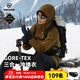 諾詩(shī)蘭GORE-TEX男士三合一沖鋒衣 秋冬戶(hù)外防潑防水徒步登山服 土棕色-33E 175