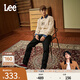 Lee【張凌赫代言】723修身中腰直腳黑色男牛仔長褲潮流LMB1007201 黑色（31褲長） 31