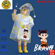 G.DUCKKIDS正品童裝敖丙兒童雨衣全身防水卡通哪吒男女中小學(xué)生帶書(shū)包位徒步 哪吒款(加厚材質(zhì)+口袋+防水) XL建議身高(115-130厘米)
