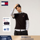 TOMMY JEANS【純色純棉】25新款夏季男裝平紋針織潮流刺繡短袖上衣T恤20322 黑色BDS M （推薦：135-150斤）