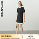 顏域短款波點(diǎn)連衣裙女2025夏季新款名媛氣質(zhì)收腰顯瘦拼接魚(yú)尾裙子 黑白點(diǎn) L