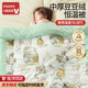 莫爾兔嬰兒被子兒童豆豆被秋冬加厚寶寶豆豆毯幼兒園午睡夾棉被四季通用 綠色查爾莊園【中厚春秋一體款】 120*150cm 7A抑菌防螨可機洗