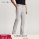 Tommy Hilfiger【斜紋微肌理】秋冬男裝府綢直筒半松緊腰西褲休閑長(cháng)褲