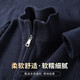 雪中飛（SNOWFLYING）加厚毛衣男士秋冬季休閑針織衫男半高領(lǐng)拉鏈毛線(xiàn)上衣