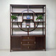 全實(shí)木清風(fēng)博古架1.3 1.5 實(shí)木多寶閣古董架展示柜客廳玄關(guān)隔斷柜 1.3博古架1.3*1.96*0.33花梨色