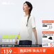蕉下（beneunder）安心品質(zhì)t恤女短袖吸汗速干背后鏤空寬松DR962霜奶白L