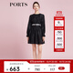 PORTS寶姿商場同款春季新品女裝連衣裙SD8D023PWA003 黑色 M (6)