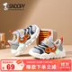 SNOOPY史努比童鞋男童運動(dòng)鞋寶寶跑步鞋耐磨減震毛毛蟲(chóng)鞋2032灰黑27