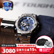 卡西歐（CASIO） G-SHOCK鋼鐵黑暗之心明星同款藍天使GST-B100太陽(yáng)能男表運動(dòng)手表 GST-B100D-2A