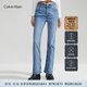 Calvin KleinJeans四季款女士潮流復古洗水微彈ck高腰合體微喇牛仔褲J223285 高腰合體靴型版-牛仔淺藍-1AA 27 160/68A（2.04尺）68CM