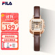 斐樂(lè )（FILA）復古水鉆小方糖表輕奢小眾女士手表女送女生腕表禮物 6571-101F