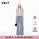 DZZIT【爆款補單】地素立體花朵短袖T恤春秋新款甜美少女風(fēng) 淺灰色 M