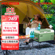 英得爾車(chē)載冰箱20L 低噪音(<35dB)車(chē)家兩用 12V 24V 220V-S20 車(chē)家兩用 +家用適配器】綠 20升