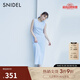 SNIDEL2025春夏新品簡約百搭圓領無袖純色長款連衣裙SWCO252164 淺藍 均碼 (F)