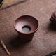 宏中茶漏宜興原礦紫砂功夫茶具配件茶葉過(guò)濾器紫泥手工調砂茶漏架 紫泥-茶漏