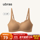 ubras無(wú)尺碼浪花領(lǐng)文胸收副乳內衣女無(wú)痕小胸聚攏文胸無(wú)鋼圈胸罩 胡桃木(美拉德色)-背勾 均碼 (100-130斤)