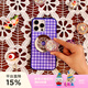 PopSockets【喫茶屋·手機殼】泡泡騷棋盤(pán)方格手機保護防摔蘋(píng)果17Pro波點(diǎn)手機保護套磁吸生態(tài)彩色格紋手機殼 紫羅蘭棋盤(pán) iPhone 15 Pro