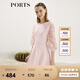 PORTS寶姿女裝 秋冬新品針織長(zhǎng)袖短連衣裙SL9K256LKE015 日暮粉 S