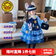 G.DUCKKIDS小黃鴨兔子警官衣服兒童連衣裙加絨秋冬朱迪女童洛麗塔春秋款裙子 連衣裙 90 尺碼1~2歲【 80-90cm】