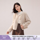 香影【貓貓絨】毛絨外套女秋冬季小個(gè)子皮毛一體羊羔毛風(fēng)仿生皮草 燕麥色 S