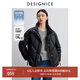 迪賽尼斯（DESIGNICE）2024年冬季新款白鴨絨氣質(zhì)簡(jiǎn)約黑色立領(lǐng)短款羽絨服外套女 黑色 L