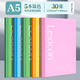 得力A5筆記本子大號A4記事本加厚軟抄本B5簡(jiǎn)約商務(wù)辦公用批發(fā)大學(xué)生作業(yè)練習本軟面抄文具日記本學(xué)習 【A5-30張/本】5本混色-7650