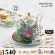 WEDGWOOD[教師節禮物]花間舞蝶一人悅享茶具套裝骨瓷咖啡具子母壺杯碟套裝 花間舞蝶一人悅享 1件