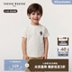 Teenie Weenie小熊童裝25年新款男女寶經(jīng)典學(xué)院風(fēng)簡(jiǎn)約純棉T恤 象牙白 100cm