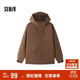 森馬[三防]外套男秋戶(hù)外寬松男士夾克連帽工裝外套109524108102