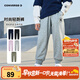 Converse匡威童裝男童長(cháng)褲2025春季新款中大童女童休閑運動(dòng)褲百搭束腳衛褲 巖嶺灰 130 /56 【建議身高116-122cm】